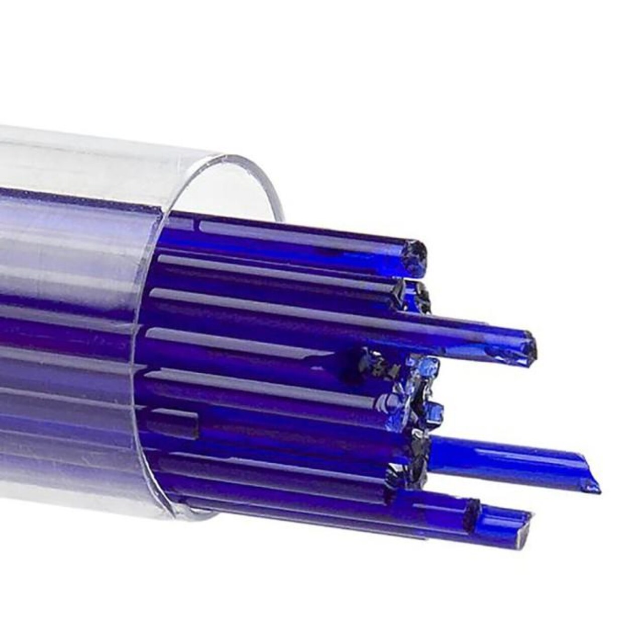 Bullseye Stringers Approx. 2MM.DIA.x17.75"L. Deep Royal Blue Transparent 90 COE.